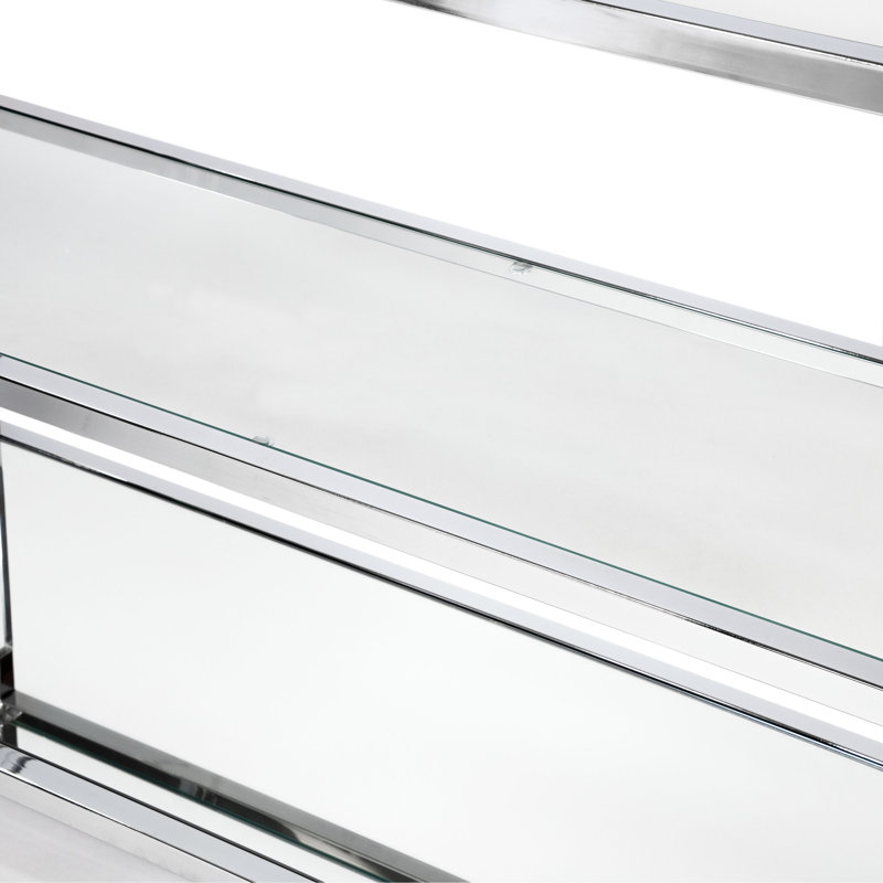 Mebane 47.5'' Glass Top Console Table