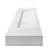 Pyramid 72" Wall Mounted Rectangular Solid Surface Bathroom Trough Sink in Matte Finish - White, With Faucet Holes-608558801-635912827