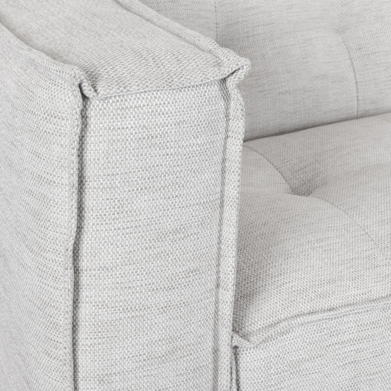 Element 2Pc Sectional W/RAF Chaise, Light Gray Polyester Blend