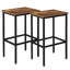 Tabouret de comptoir Eva-Maria avec structure en métal (ensemble de 2)