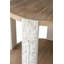 Table basse ronde en bois au fini brun naturel