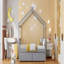 Lit simple, maison en bois avec tiroirs-473937363-473937360