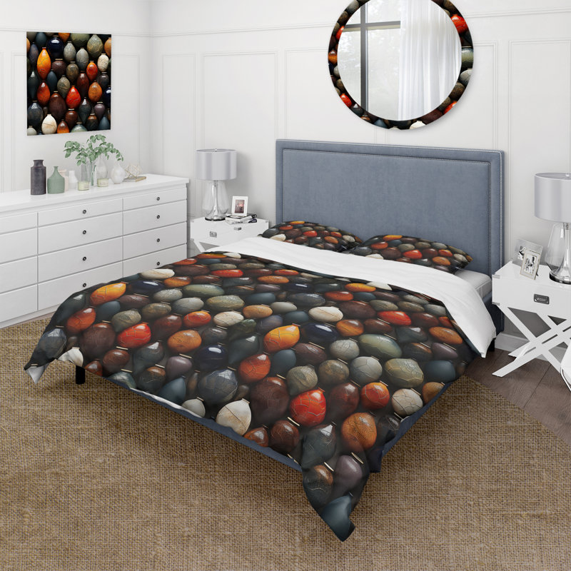Literie Boho Pottery Motifs II, Housse de couette pour très grand lit et 2 très