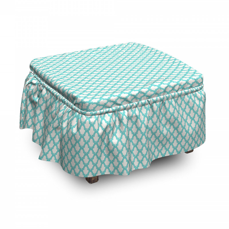 Box Cushion Ottoman Slipcover