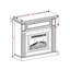 Fireplace Mantel (23" Fireplace Not Included) -White,41.34"W*14"D*40"H-1973829717