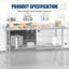 Table de préparation en acier inoxydable 30 po x 60 po avec roulettes réglables sous la tablette, table en acier inoxydable pour cuisine commerciale, extérieur, restaurant, hôtel et garage