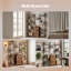 141.5 cm H x 100 cm W Iron Bookcase