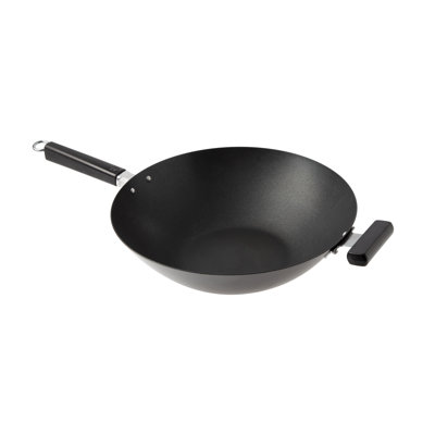 Wok en acier au carbone antiadhésif 14 po Honey Can Do