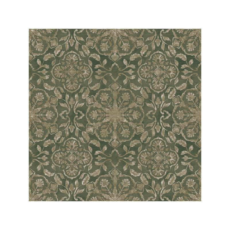 Elegance 10m x 53cm Metallic Wallpaper Roll, Green