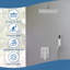 Ensemble de salle de bain avec douche à effet pluie pour la salle de bain, appareils de douche au plafond, valve brute et garniture incluses