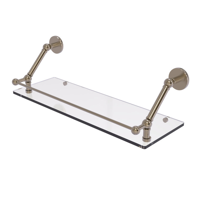 Dalston Bracket Shelf, Antique Pewter, 8" H x 24" W x 8.6" D