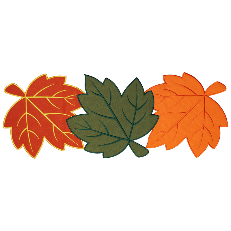 Maple Leaf Fall Harvest Table Runner - 35" X 13.75"