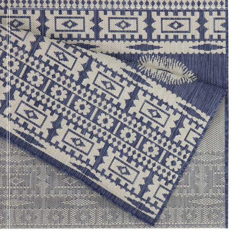Tapis bleu intérieur / extérieur, Rectangle 7 pi 10 po x 10 pi 3 po