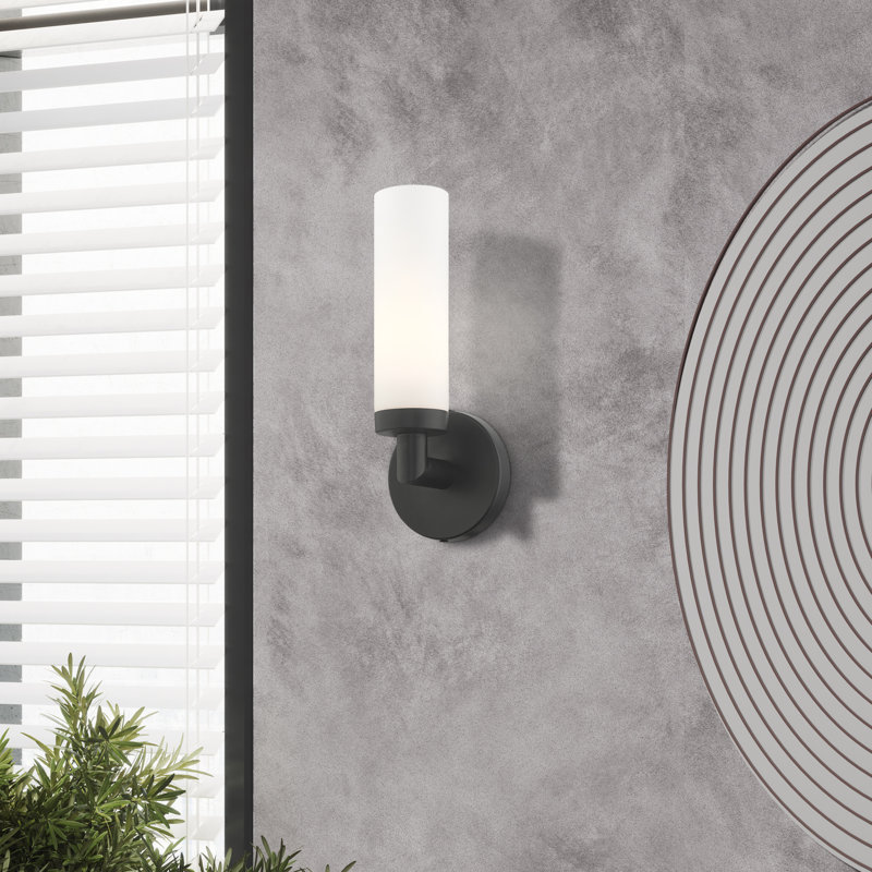 Charlesha Dimmable Bath Sconce, Black