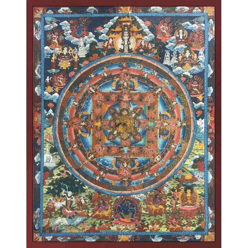 Mandala Thangka (Brocadeless Thangka)