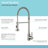 32 Inch Workstation Stainless Steel Single Bowl Undermount Kitchen Sink with Faucet and Accessories