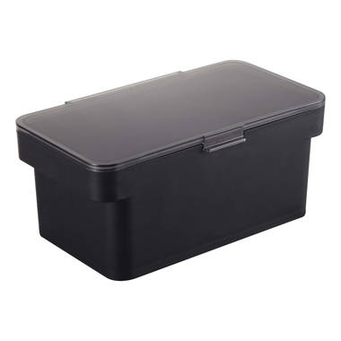 Premius Air-Tight Plastic Food Storage Container, Black-Clear, 4.2 Qua –  ShopBobbys