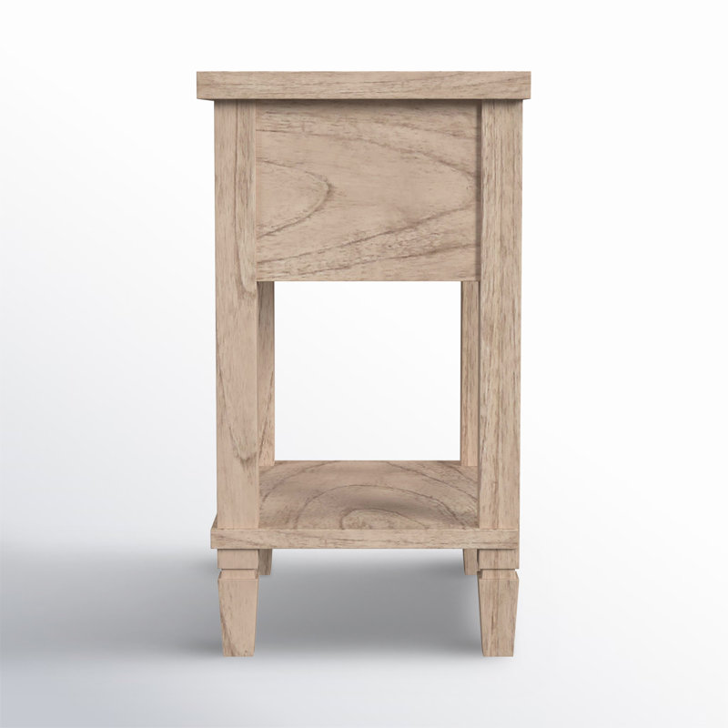 Charleston Cane Nightstand, Desert Sand