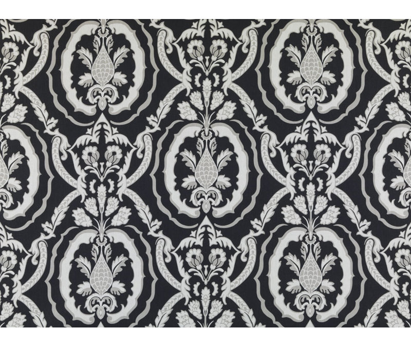Tissu Kathryn de Tobi Fairley, Noir / Blanc