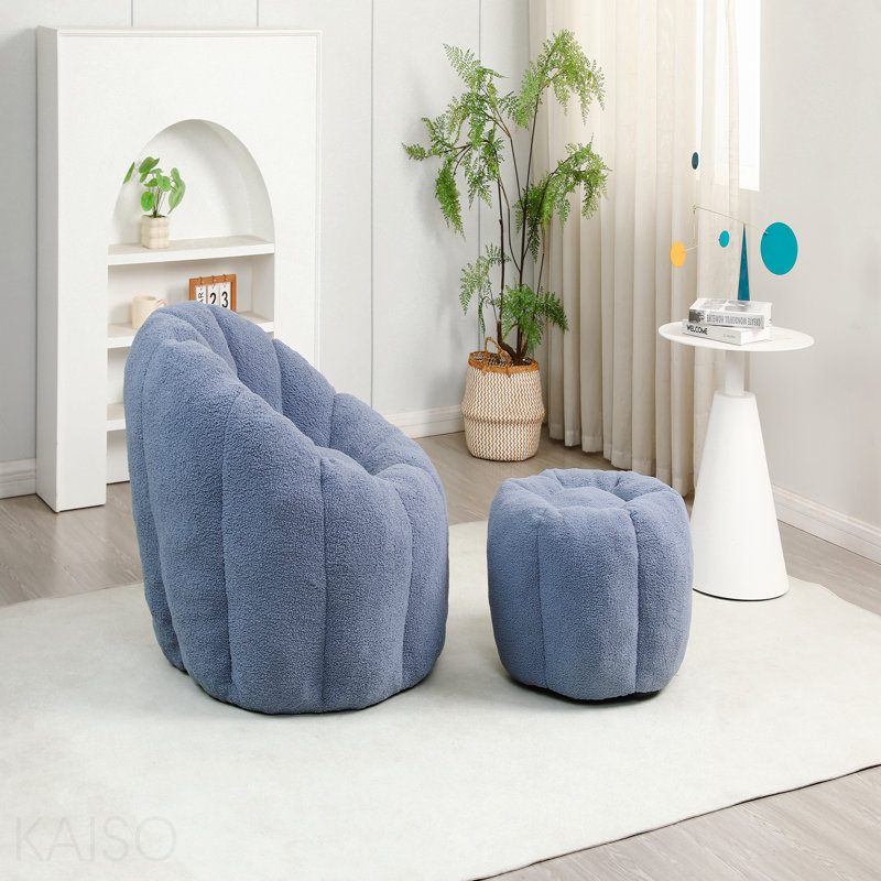 Fauteuil d'appoint de salon, Light Blue Teddy