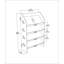 Aros 100cm H x 61cm W Bookcase
