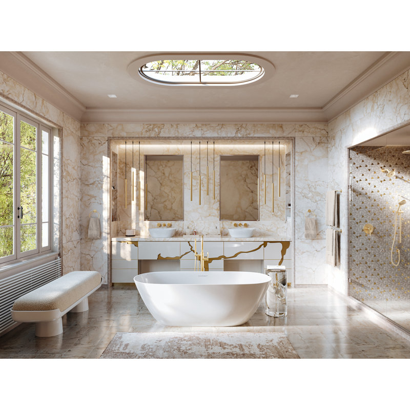 Amahle 18" Towel Bar, Antique Gold