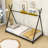 Twin Size Metal Platform Bed with Triangle Structure-1975123140