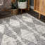 Tapis gris à motif géométrique Hedlund-1246765108