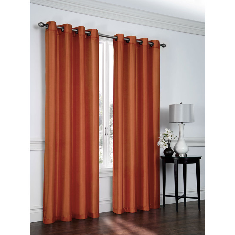 Belterra Sheer Curtain Pair, Spice