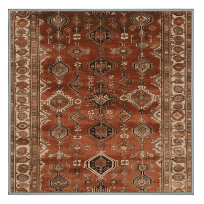 Tapis brun lavable à la machine