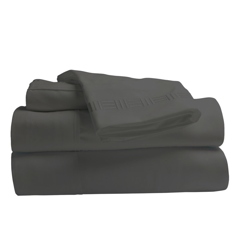 Ensemble de draps en microfibre Paarizaat 9900 Series, Gris foncé, Lit simple