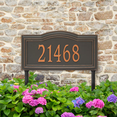 Plaque d'adresse sur 1 ligne Signature Series