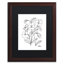 « simple fleur doodle », impression sur toile encadrée-19607757-19607759-70583038