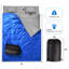 Sac de couchage imperméable pour 2 personnes avec 2 coussins - bleu-60011004
