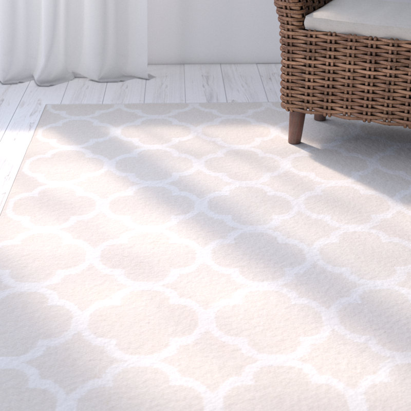 Desota Hand Woven Cotton Geometric Rug, Round 6'