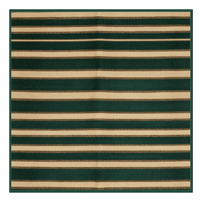 Washable Pine Cream Striped Area Rug