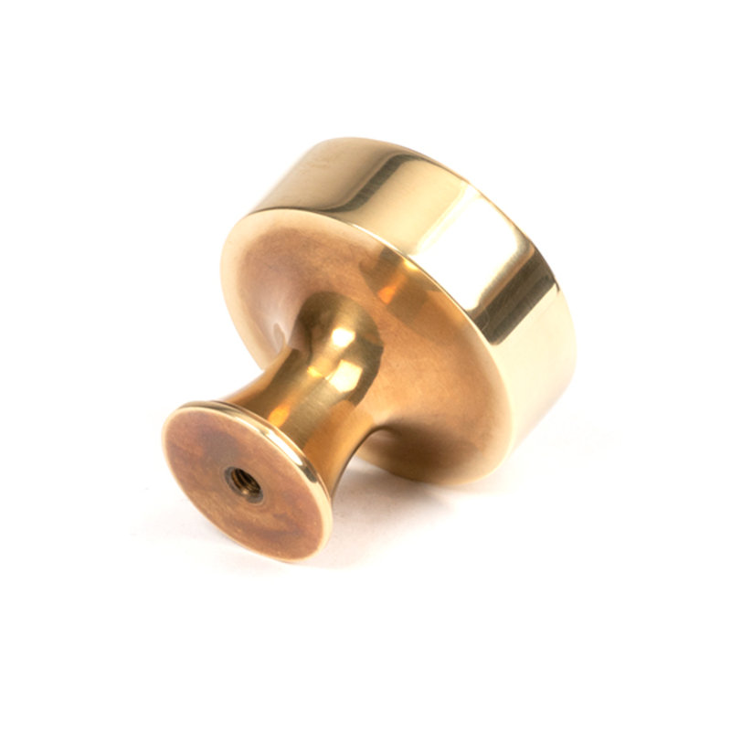 Matt Black Scully Cabinet Knob - 38Mm, 4 cm, Aged Brass