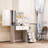 Ramn Modern Vanity Set with Mirror, White