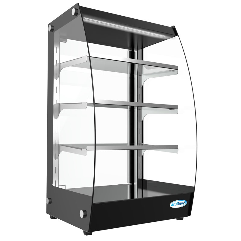 16 in. Commercial Glass Bakery Display Case, with LED Lighting and Rear Door, 2.7 cu. ft. DC-3CB