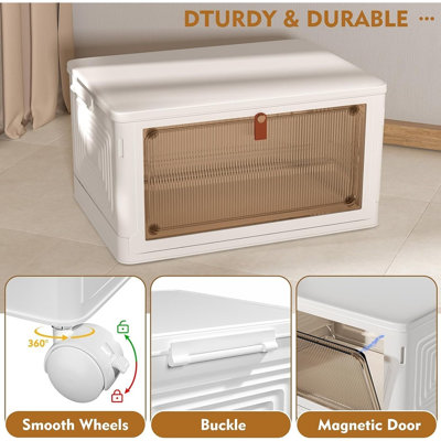 Stackable Plastic Storage Bins with Lids – Multi-Tiered Closet & Home Organization Organizer