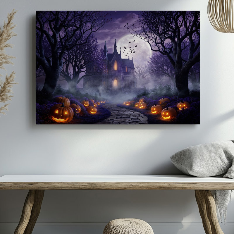 Reproduction d'art sur toile, "A Hahantly Beautiful Twilight Scene In A Mystical Forest", art mural, H 9 po x l 12 po