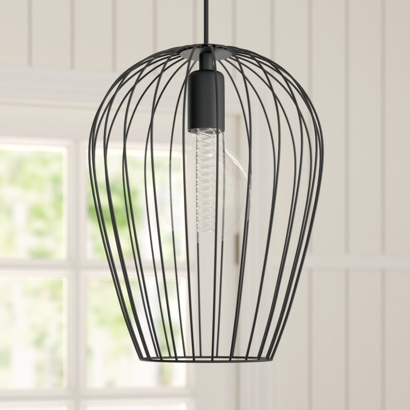 Nobleton 1 - Light Black Single Pendant, 35.2cm x 28cm x 28cm