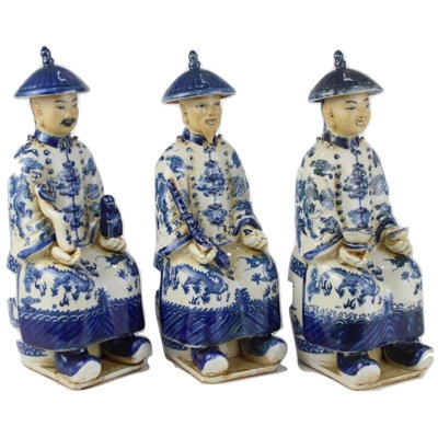 ELEGANT TRIO OF SITTING EMPERORS