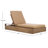 Azul Solid Eucalyptus Wood Outdoor Chaise Lounge with Cushion-100929762