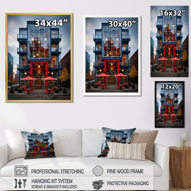 Lewella Canada - contraste urbain I - impression, Toile tendue, H 20 po x l 12 po x P 1 po