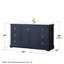 Meuble-lavabo sur pied simple 60 po avec plateau en quartz Avery-98213306-98213308-98213309