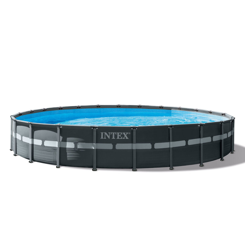 Intex 24ft Round Above Ground Pool with Pump and Filter