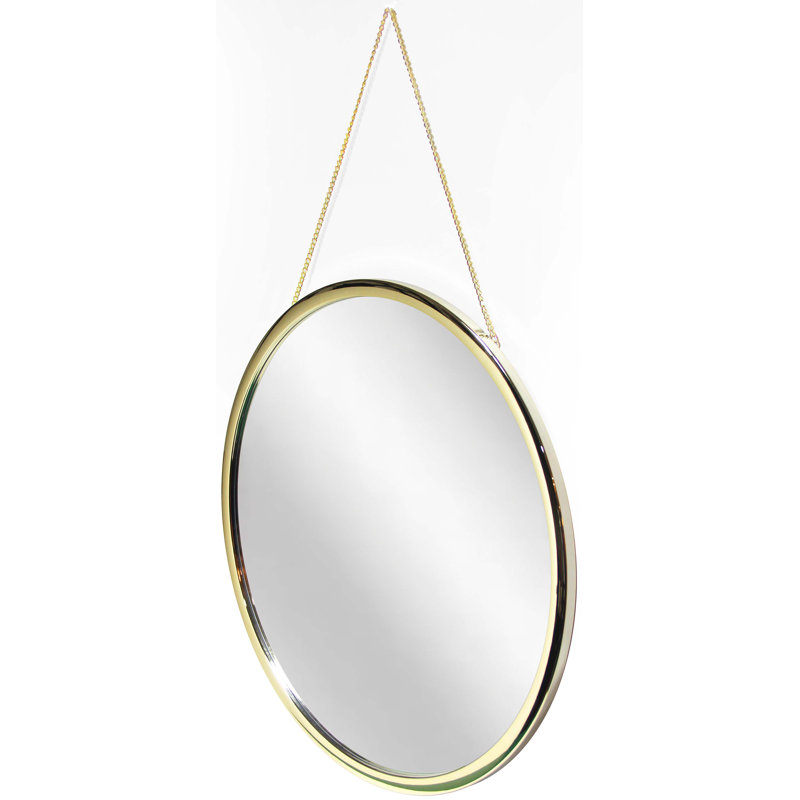 Miroir mural moderne en plastique 22 "Modern Glam, Or