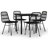 Baldvina Patio Dining Set with Square Table-542327603-542327602