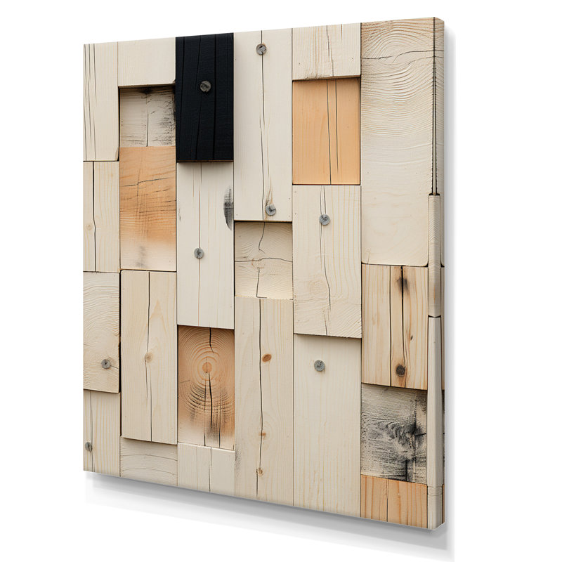 Nouvel ordre minimaliste rétro - art mural moderne géométrique, salon, Toile tendue, H 44 po x l 34 po x P 1,5 po